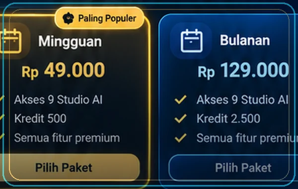 Contoh visual Lisensi & Kredit